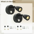 thumbnail image 5 of 2 Pcs RV Reading Lights, 12V LED Interior Lights with USB Charger, 3 Colors Dimmable Touch Control Bedside Lamp, Adjustable Wall Mount Light with 350° Rotation for Boat, Camper, Caravan, 5 of 5