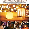 thumbnail image 3 of Minkissy 1Set Chick Nightlight Bedside Table Lamp Silicone White 4.5x3.9x3.9in For Camping, 3 of 8
