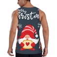 thumbnail image 3 of Gaeub Three Cute Christmas Gnomes Men's Athletic Tank Top, Workout Sleeveless Shirts, Running Tank Tops for Gym, Running, Training - XX-Large, 3 of 9