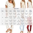 thumbnail image 3 of Enjoytime Pajamas for Women Floral Print Round Neck Short Sleeve Ruffle 2 Piece Lounge Set Cute Soft Casual Sleepwear, 3 of 6