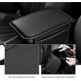 thumbnail image 7 of Car Center Console Cover Leather Armrest Cover Cushion with 2 Storage Bags Soft Centre Console Protector Covers Universal Car Interior Accessories for Most Vehicles, SUV, 7 of 7