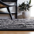 thumbnail image 4 of SAFAVIEH Rag Fergal Striped Cotton Area Rug, Black/Multi, 4' x 6', 4 of 11