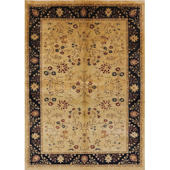 Ahgly Company Machine Washable Indoor Rectangle Industrial Modern Sangria Brown Area Rugs, 7' x 9'