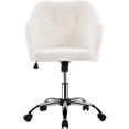 thumbnail image 3 of Yaheetech Modern Boucle Desk Chair for Home Office,Ivory, 3 of 7
