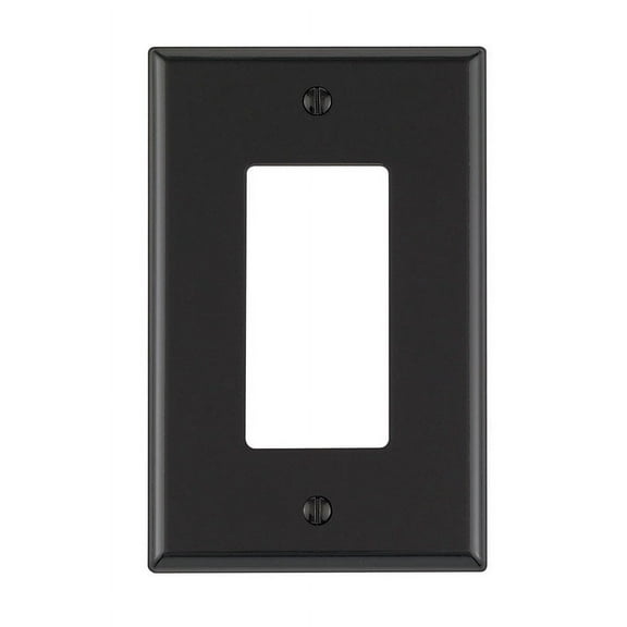 Leviton 0PJ26-00E 0Pj26-00E Black 1 Gang Nylon Gfci/Rocker Wall Plate