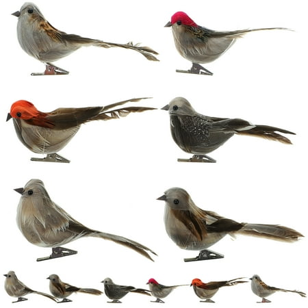 

OUNONA 12Pcs Artificial Birds Decors Simulated Small Birds Garden Fake Birds Decors Lifelike Birds Ornaments