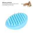 thumbnail image 3 of Silicone Pet Massage Brush for Dogs and Cats - Blue, 3 of 5