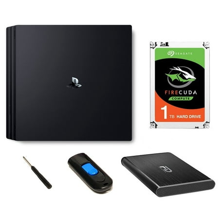 Fantom Drives PS4 Hard Drive Upgrade Kit with 1 TB Ultra Speed Seagate Firecuda Gaming - 5 Year Manufacturer