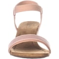 thumbnail image 2 of Womens A35 Gillee Ankle Strap Wedge Sandals, Dusty Rose Snake, 8 US, 2 of 6