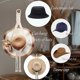 thumbnail image 3 of Organizador de sombreros colgante, soporte para sombreros Bobo tejido a mano para sombreros de ala ancha, sombreros Bowler Fedora, 3 of 8