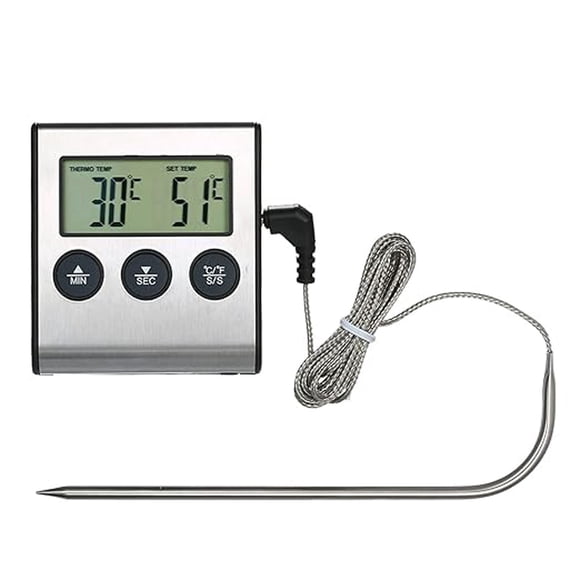Relojes de Alarma Digitales, Mini Temporizador de Cuenta Atrás de Acero Inoxidable 24 Horas con Alarma Y Retroiluminación, Reloj de Cuenta Atrás Digital