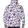 thumbnail image 3 of Bingfone music Skull record mike Men's Drawstring Hoodie Long Sleeve Pocket Sweatshirts-X-Large, 3 of 6