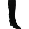 thumbnail image 1 of Charles by Charles David Womens Suede Cowboy, Western Boots Black 9 Medium (B,M), 1 of 4