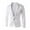 White, variant on Patlollav Mens Blazer Single Button Solid Color Casual Business Suit Tops