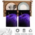 thumbnail image 5 of Purple Fruit Kitchen Towels Set of 2, Modern Minimalist Decor Black Background Absorbent Dish Towels for Kitchen, Microfiber Hand Towel, Quick Drying Tea Towel for Cleaning Decorative Dishcloths, 5 of 7
