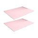 thumbnail image 1 of Alfombra de poliéster Yuarrent 2 uds dormitorio cabecera sala de estar sofá decorativa rosa claro, 1 of 6