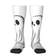 thumbnail image 2 of Lsque Cute Ghost Simple Drawing Printed Crew Socks Men's Women's LightWeight Thin Casual Calf Socks ,Knee High Socks,Cotton Socks, 2 of 9