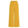thumbnail image 5 of Delayuji Women's Dress Pant High Waist Elegant Suit Trousers Straight Leg Pant Business Pant Chic Pleated Wide Leg Pant, 5 of 7
