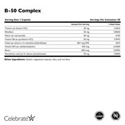 CELEBRATE VITAMINS Vitamin B-50 Complex Capsules, 90 Count