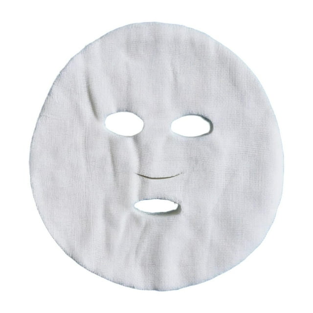 100 mascarillas faciales de gasa precortadas | Mascarilla facial de gasa blanca de algodón para la piel 25x26cm Regular