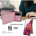 thumbnail image 3 of Phone Case for Samsung Galaxy S20 FE 5G 6.5 inch Wallet Cover with Tempered Glass Screen Protector RFID Card Holder Slot Stand Cell S 20 EF UW S20FE5G S20FE 20S S2O Fan Edition 4G G5 Women Rose gold, 3 of 12