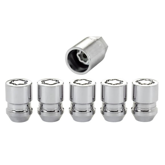 Mcgard 24554 Chrome Cone Seat Wheel Locks (12 X 1.25 Thread Size) Set Of 5