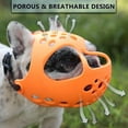 thumbnail image 4 of Short Snout Dog Muzzle,soft Silicone Adjustable Breathable Bulldog Muzzle For French Bulldog Shih Tzu And Pug For Biting Chewing Training, 4 of 5