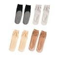 thumbnail image 3 of Qarigey Calcetín suave antideslizante a prueba de sudor calcetines de secado rápido Anti-colgante multicolor medias transpirables para niña Medias Gris, 3 of 6