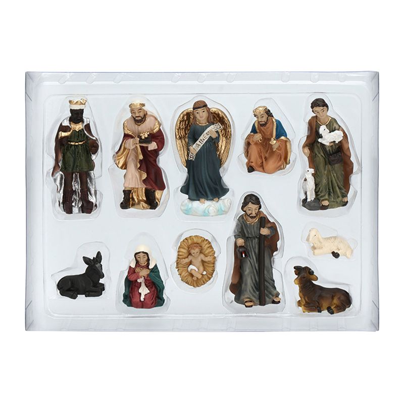 Icy Craft Large Six-Piece Nativity Set