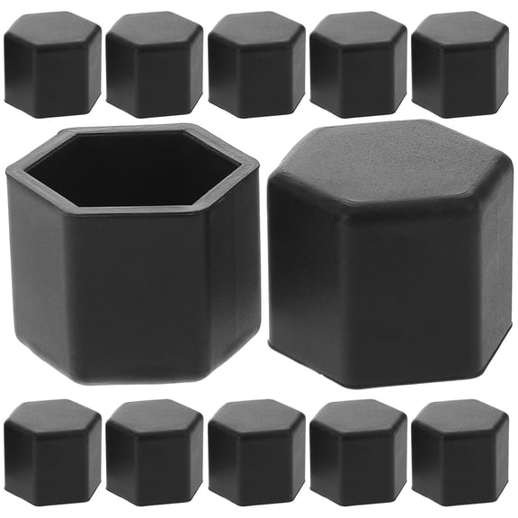IFANLANDOR 20Pcs Automotive Wheel Nut Cover Silicone Black Protective Car Hub Caps