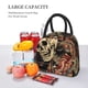 thumbnail image 5 of Fotbe Gothic Eastern Floral Skull Bolsa de Almuerzo con Estampado, Lonchera Aislada, Contenedor de Comida Reutilizable Tipo Cooler a Prueba de Fugas, 5 of 6