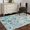 MediumAquaMarine, variant on Area Rug for Living Room, Teal Blue Coastal Non-Slip Indoor Large Carpet for Bedroom/Dining Room, Nautical Starfish Shells Ocean Sea Washable Low-Profile Rectangle Floor Mat Runner Rugs - 3 x 5 Ft