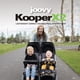 thumbnail image 2 of Joovy Kooper X2 Double Stroller, Lightweight Travel Stroller, Compact Fold with Tray, Black, 2 of 5