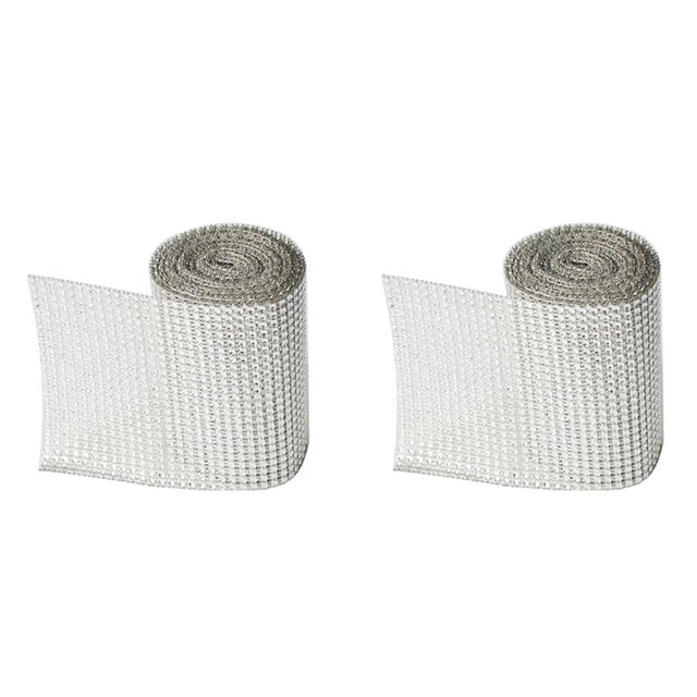 2 24 Filas Rhinestone Diamond Bling Para El Pastel De Bodas, , Vacaciones Y Decoración para hogar, Plata