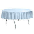 thumbnail image 2 of Ultimate Textile Reversible Shantung Satin - Majestic 60-Inch Round Tablecloth, 2 of 4