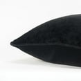 thumbnail image 3 of Connie Post 20" x 20" Cotton Velvet Pillow Cover in Black, 3 of 5