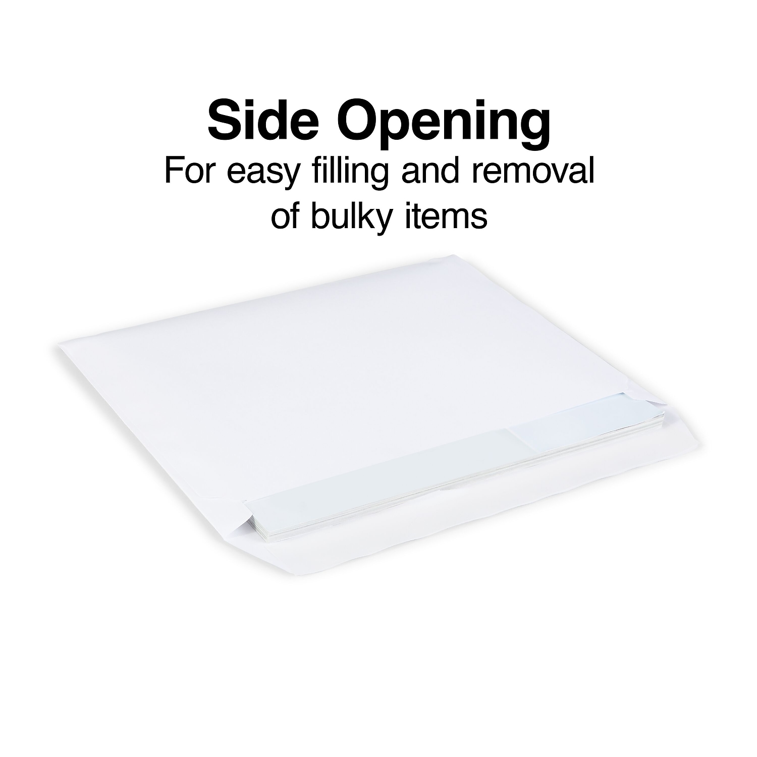 Staples Wove Side-Opening EasyClose Booklet Envelopes 9" x 12" White 100/BX 570227