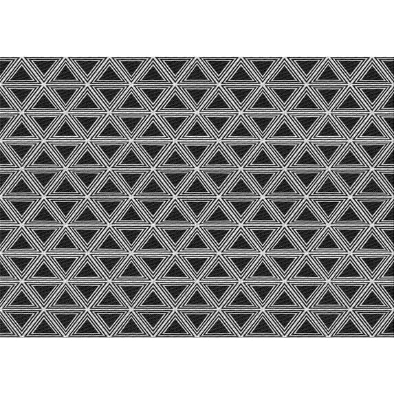 Ahgly Company Indoor Rectangle Patterned Midnight Gray Area Rugs, 5' x 8'