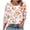 Beige, variant on Vetsdori Womens Tops Button up Casual Pullover Graphic Tunic,3/4 Sleeve Plus Size Summer Blouses for Womens Crew Neck