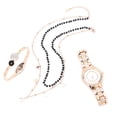 thumbnail image 3 of Mira el Regalo de Joyas, Juego de Joyería de Reloj Duradero Hipoalergenic 2 Colores Disponibles Elegante para Accesorio de Tela Para Amantes Novias Para Mujeres Niñas Párrica, 3 of 7