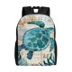 thumbnail image 1 of Balery Watercolor Sea Turtle Mochila - Mochila Estilosa y Duradera para Laptop de 15 Pulgadas con Tela Oxford Impermeable, 1 of 8