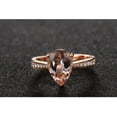 thumbnail image 4 of 1.50 Carat Morganite and Diamond Halo Engagement Ring in Rose Gold, 4 of 4