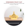 thumbnail image 3 of OUNONA 1Pcs Small Sugar Bowl With Lid 9.2X9.2X7CM Golden Zinc Alloy For Housewarming, 3 of 8