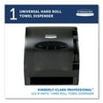 thumbnail image 2 of Kimberly-Clark Professional 09765 Lev-R-Matic 13.3 in. x 9.8 in. x 13.5 in. Roll Towel Dispenser - Smoke (1/Carton), 2 of 2