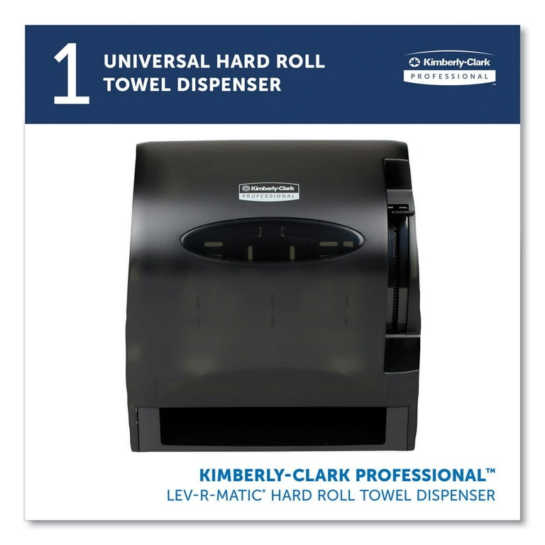 Lev-R-Matic Roll Towel Dispenser, 13.3 x 9.8 x 13.5, Smoke Lev-R-Matic Roll Towel Dispenser, 13.3 x 9.8 x 13.5, Smoke