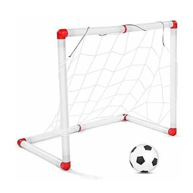 But de Soccer Pliant pour Développer la Condition Physique, Filet de Soccer Résistant aux Intempéries avec Système d'Articulations Flexibles Durable pour Usage Intérieur Extérieur (56 x 30,5 x 45 cm)