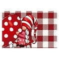 thumbnail image 1 of Set de Table Imprimé Cœur d'Amour Festif pour Fêtes Bordure Lin pour Couples et Dîners, 1 of 4