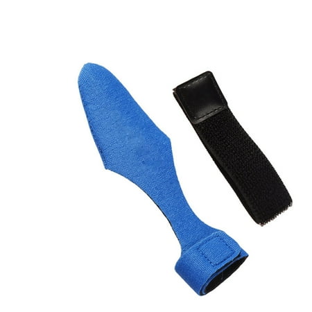 1Set Fishing Rod Tie Outdoor Elastic Bandage Fastener Straps Tip Cover Reusable Sleeves Pole Glove Truss Cane Protector Case BLUE