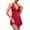 ZM-Red, variant on For Women Ladies Home Split Sexy Pajamas Women's Sleepwear Dresses Nightgown