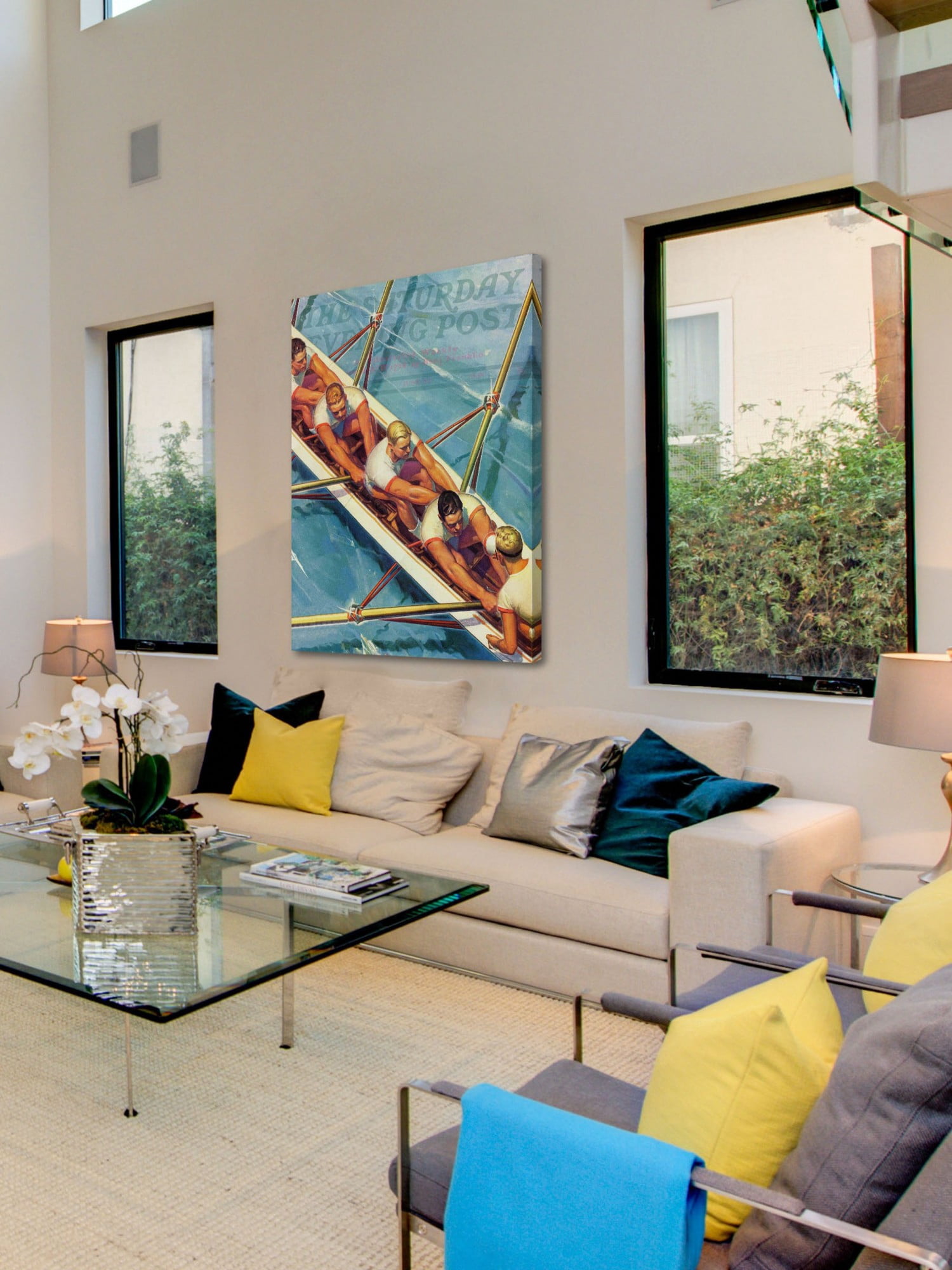 Marmont Hill Scullers by Michael Dolas Painting Print on Canvas